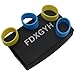 FDXGYH 4 Pcs Tennis Racquet Grips Tennis Racket Grip Band Rubber Ring with Non-Slip Badminton Tennis Absorbent Overgrip in Place [2pcs Yellow+2pcs Blue]
