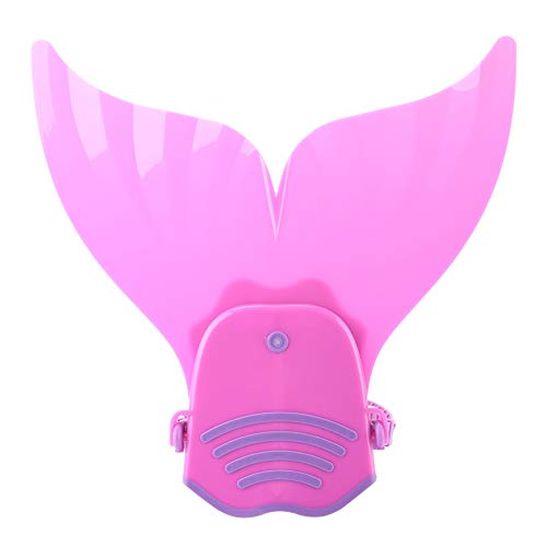 Barbatana para nadar, crianças, nadador, nadador, cauda de peixe, mergulho, pés (rosa)