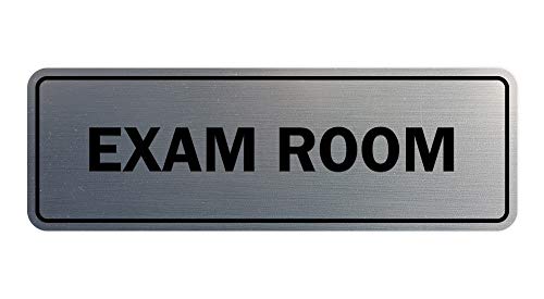Panneau de salle d'examen argent brossé Signs ByLITA taille M pour signalétique intérieure