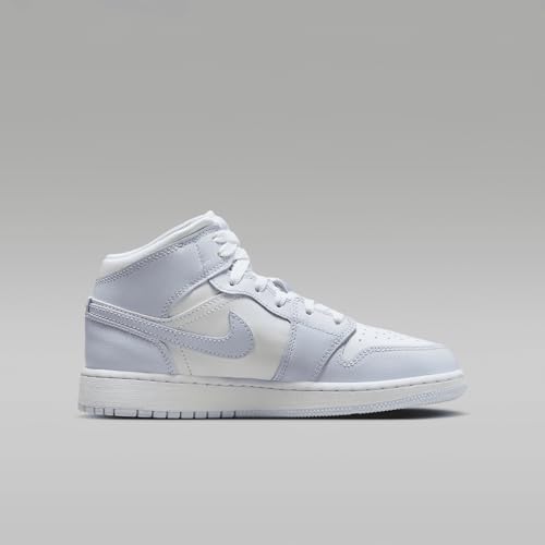 Air Jordan 1 Mid Big Kids' Shoes (FD8780-400, Cobalt Bliss/Neutral Grey/White) Size 7