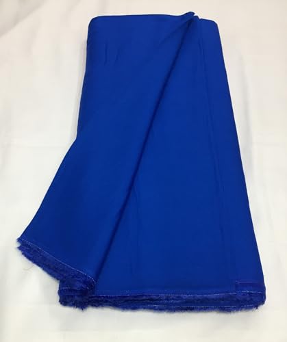 Image of BKRKJ Women's Rayon Cotton Unstitched Fabric by Meter for Sewing Suit Salwar Chudidar Patiyala Kurti Shirt Kameez Blouse Kurta Pyjama (4 Meter, Royal Blue)