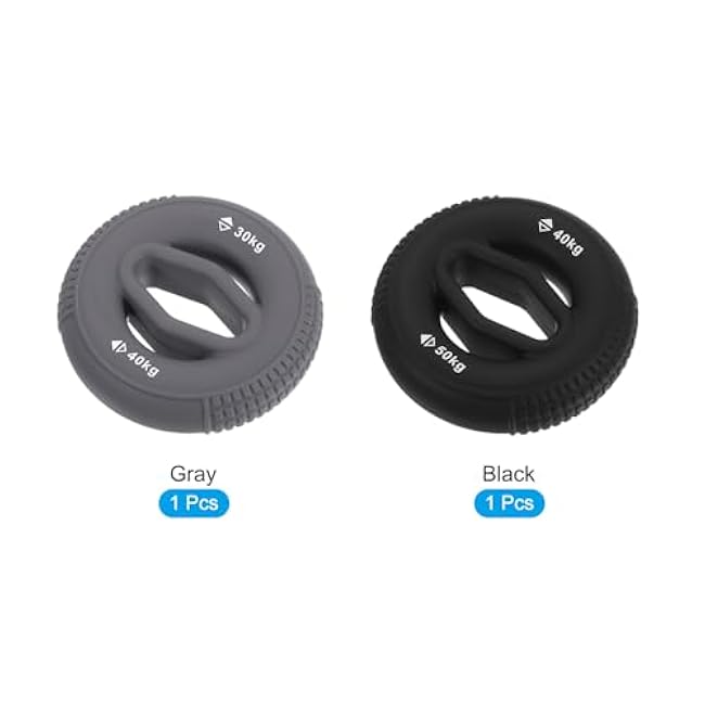 uxcell Hand Grip Strengtheners, 30-40/40-50kg Silicone Grip Strength Training for Stress Relieve & Rock Climbing, 1 Set