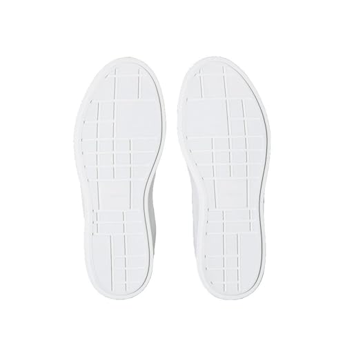 Calvin Klein Femme Low Pro Cups Laceup LTH Met Hw0Hw02846 Bas, White (Bright White/Silver), 40 EU