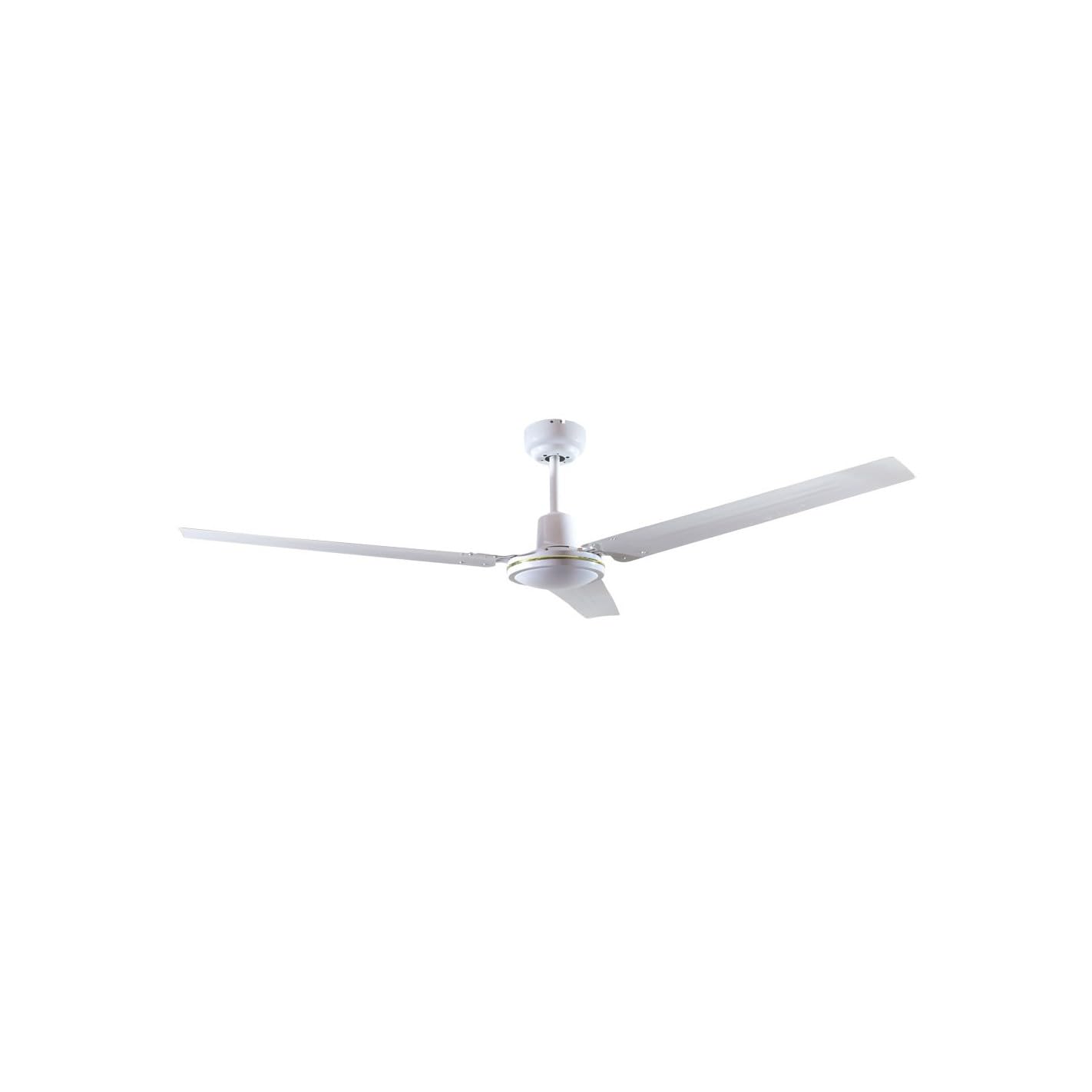 Ventilador de Techo Industrial 142 cm Grande económico sin luz para Exterior terraza en Color Blanco, Negro y Diferentes mandos