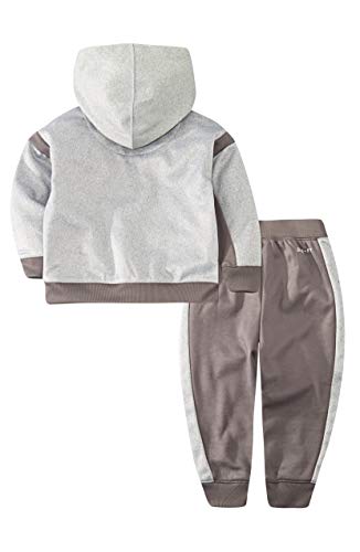 Nike Kids Boy's Therma Full Zip Hoodie and Jogger Pants Two-Piece Set (Little Kids) Gunsmoke 42
