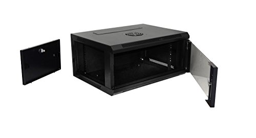 4U-High 18''-Deep 19''-Wide Wallmount Cabinet Enclosure Network Rack Locking Glass Door