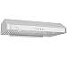 Awoco RH-R06 Rectangle Vent 6" High Stainless Steel Under Cabinet 4 Speeds 900CFM Range Hood with LED Lights (30"W Rectangle Vent)