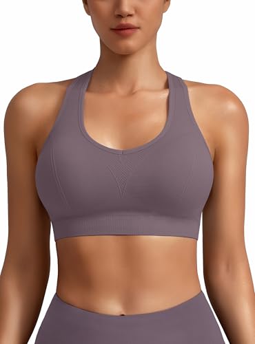 Image of MIRITY Women Racerback Sports Bras - High Impact Workout Gym Activewear Bra Pack of 5
