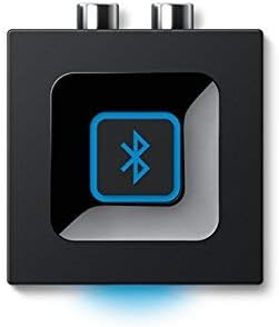 Жогорку view of Logitech Bluetooth Audio Adapter with large Bluetooth button