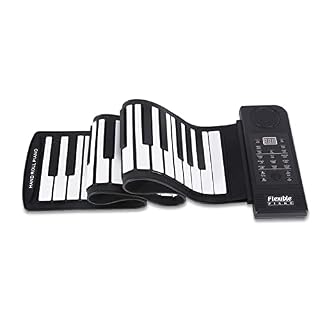 Roll Up Piano, Portable 61 touches en silicone souple électronique Piano flexible Clavier de musique numérique… - Les Beatles, Paul McCartney, John Lennon, RIngo Starr, George Harrison