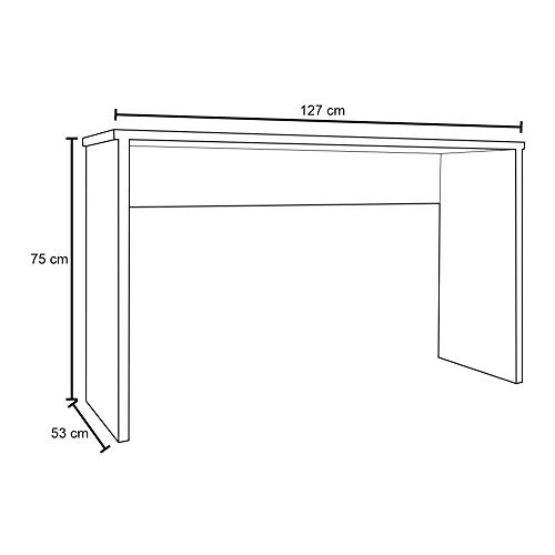 Conjunto Escritório Mesa com Gaveteiro Gávea e Estante Office Branco - Móveis Leão