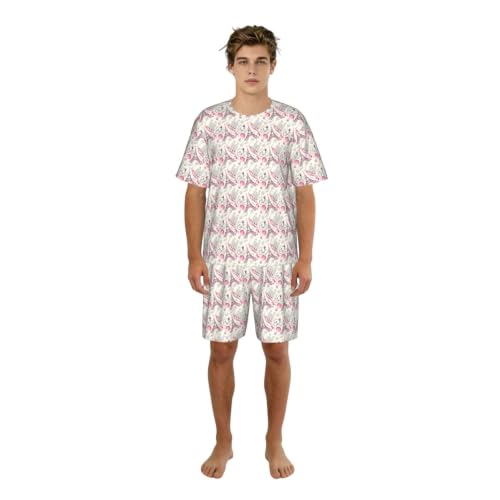 Pyjama à manches courtes homme stretch pour des nuits douces et soirées détente