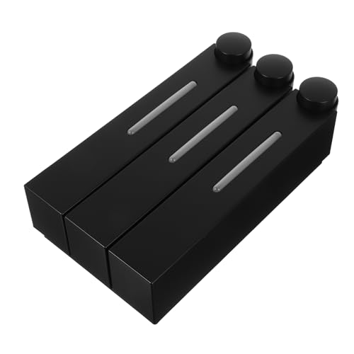 STOBAZA Shower Gel Container 3-Chamber Soap Dispenser Set Wall Mounted Soap Dispenser