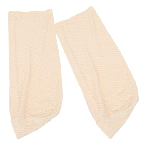 SHINEOFI Fundas Elásticas para Reposabrazos de Sofá de Tela Jacquard, Color Beige Nieve, Antideslizantes, Protectoras para Muebles en Forma de L y Sofás de Dos Plazas, Aptas para Hogares