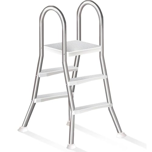 Escalera para piscina de 33 pulgadas en acero inoxidable miniatura 1