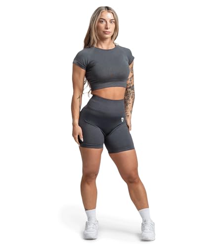 Image of Gymreapers Short Sleeve Workout Tops for Women - Crop Tops for Women Tee - Yoga Athletic Tops for Running, Gym, & Training