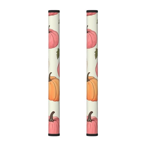 Pumpkin - 2 fundas para manija de puerta de refrigerador, decoración de Acción de Gracias para frigorífico, microondas, estufa, horno, lavavajillas