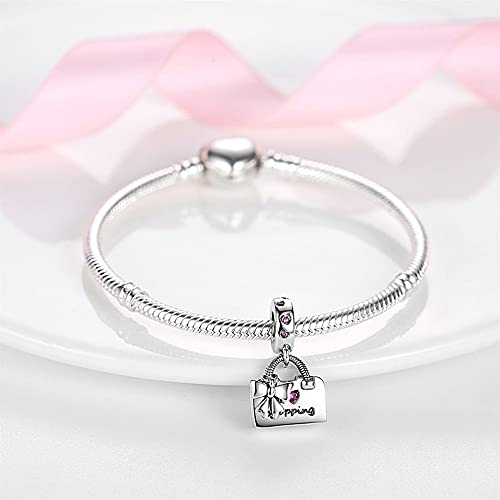 MULA 925 Sterling Silver Charms for Bracelets and Necklaces Handbag Dangle Pendants Beads Cute Cat Turtle Charms Jewelry for Women2