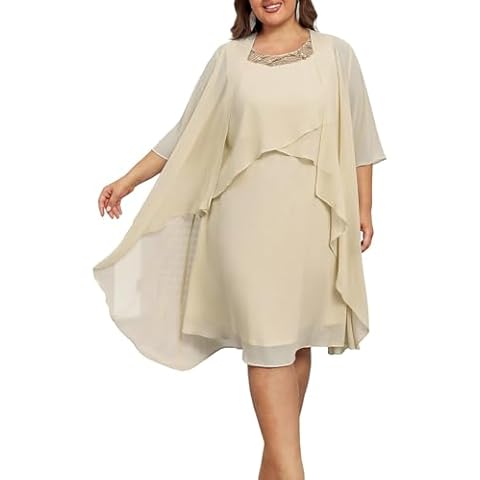 Hanna Nikole Plus Size Chiffon Cardigan Dress Cover