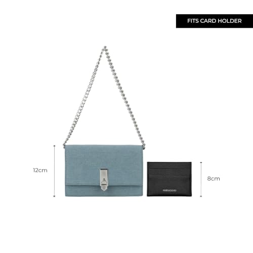 Image of Miraggio Mila Shoulder Clutch Bag With Chain Strap For Party | Clutch Purse For Women