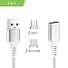 Produktbild Liamoo Ladekabel 3in1 Set magnetisch - Fast-Charge - USB Datenkabel - Kabel - Charger - Magnet-Kabel - Sync in Silber