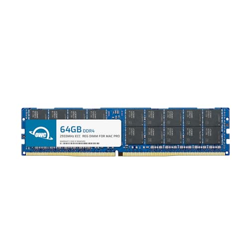 OWC 64GB DDR4 ECC Registered CL21 PC4-23400 2933MHz SDRAM ������ RAM �A�b�v�O���[�h���W���[�� 2019 Mac Pro 7,1 (OWC2933D4MP64G)�Ή�