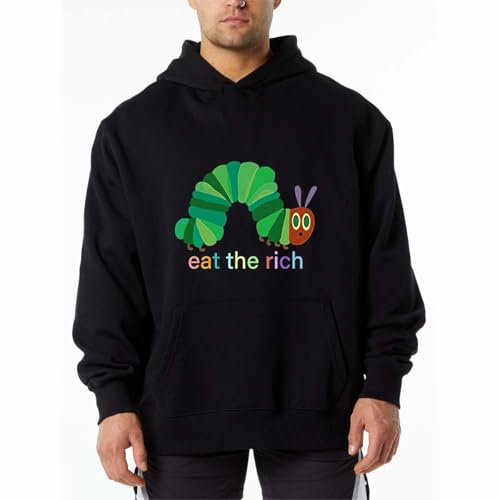 Eat The Rich Hoodie, Hungry Caterpillar Hoodie,Gift For Feminist Sweatshirt2