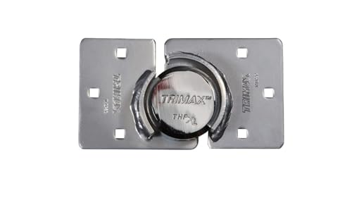 Image of Trimax 2 Piece Trailer Door Hasp and Internal Shackle Door Lock | Easy Installation | Weather Resistant | Maximum Security | THSP2C THPXL