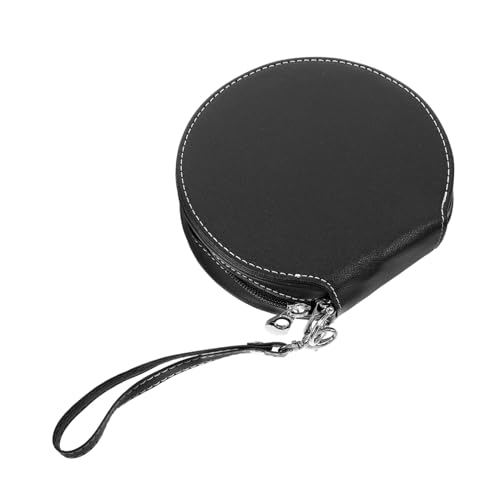 SOPOTUTU Estuche para CD Coche Portátil Capacidad Discos Protección contra Polvo y Arañazos con Diseño Elegante y Correa para Viaje y Uso Diario