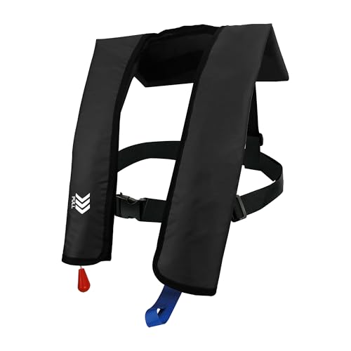 Inflatable Life Jackets for Adults Life Vests Automatic PFD Low Profile Load Capacity Up to 330lbs (Black) - image 2