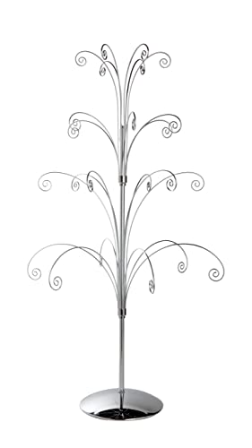 Soporte metálico para adornos de 91 cm que evita caídas y roturas de piezas frágiles 2