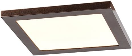 Access Lighting 20814LEDD-BS/ACR Boxer Flush Mount, 5", Brushed Steel Finish