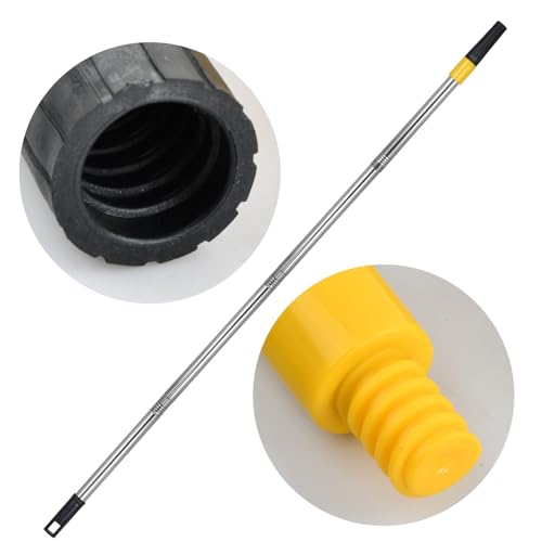 Naseom 115 cm Farbroller Teleskopstange, Teilbare Maler Teleskopstange, Farbrollerstange Verlängerung, Edelstahl-Stangengriff Zum Streichen von Wänden und Decken