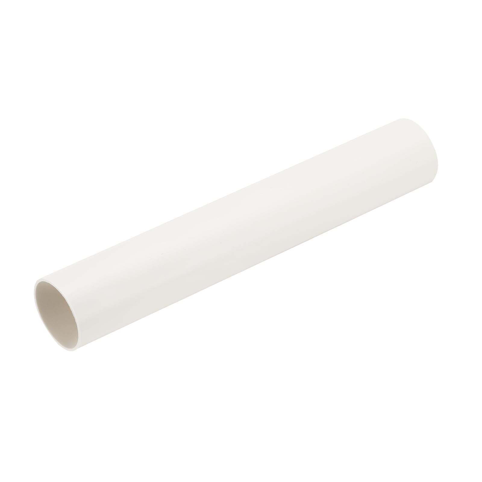 PATIKIL 2 Inch Round Plastic Duct Pipe Connector 12 Inch Long Duct Exhaust HVAC Ventilation Tube Ducting Extension for Dryer Vent Connection Extraction Heating Cooling Pipe Lines