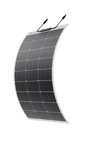 Nicesolar 100W フレキシブル ソーラーパネル 12V 太陽電池パネル 単結晶 IP68...