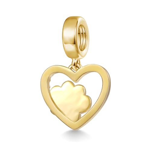 Image of GNOCE Pet Dog Bowl Bead Charm For Women, S925 Sterling Silver Bead Charm NecklaceBracelet for Her, Jewelry Gift