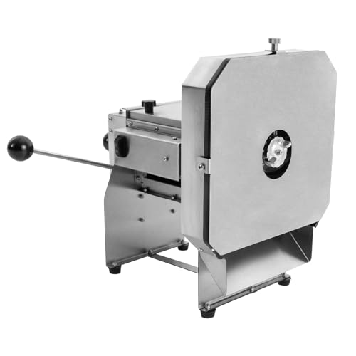 Commercial Electric Vegetable Slicer, 0-0.4'' Thickness Adjustable Commercial Slicer Machine, Electric& Manual Vegtable and Fruit Slicer, Onion Slicer Potato Chips Slicer Sweet Potato Slicer