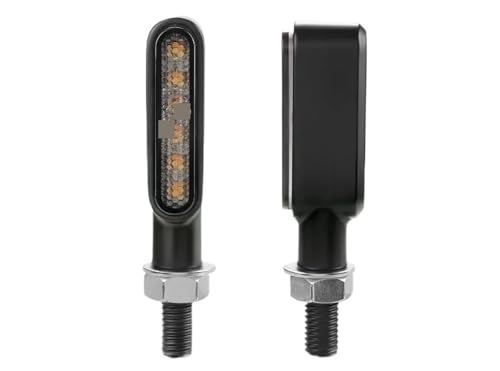 Clignotants de moto en aluminium momt, feux de circulation ambre et blanc pour Suzuki, 2pcs