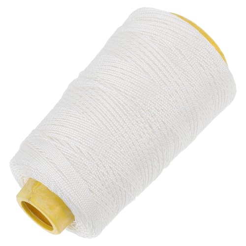 Hilo de costura de nailon resistente para cuero, lona y encuadernación, blanco, bobina de 300 m, para uso profesional manual y a máquina, para acolchado y manualidades