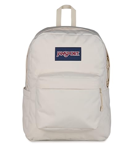 JanSport SuperBreak Plus Backpack with Padded 15-inch Laptop Sleeve and Integrated Bottle Pocket - Spacious and Durable Daypack for Work and Travel Moon Flower