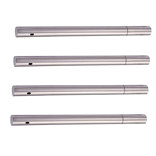 Sosoport 4pcs Stainless Steel Barbecue Skewer Holder Storage Cylinders for Skewers Kitchen Supply for Barbecue Tools Simple Design for Home Grill Use