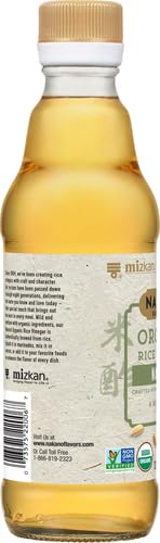 Miniatura 13 de Nakano Vinagre de arroz orgánico natural, vinagre para salsa salteada, vinagreta de ensalada y adobo, vinagre de cocina para usar en recetas, 12