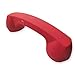 ENJOY-UNIQUE Wireless Retro Telephone Handset and Wire Radiation-Proof Handset Receivers Headphones for a Mobile Phone with Comfortable Call (Red)
