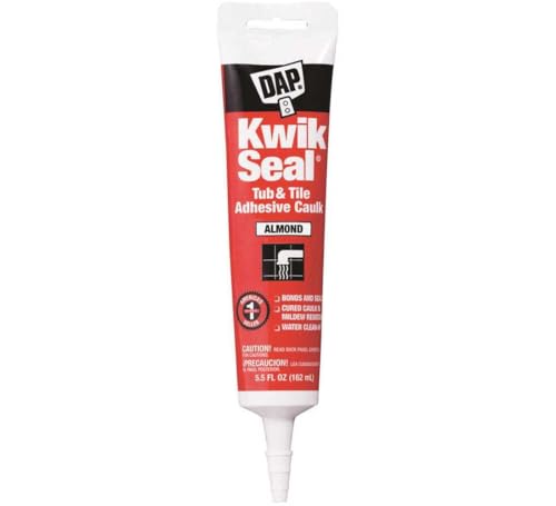 Image of DAP 18013 6 Pack 5.5 oz. Kwik Seal Kitchen and Bath Adhesive Caulk, Almond