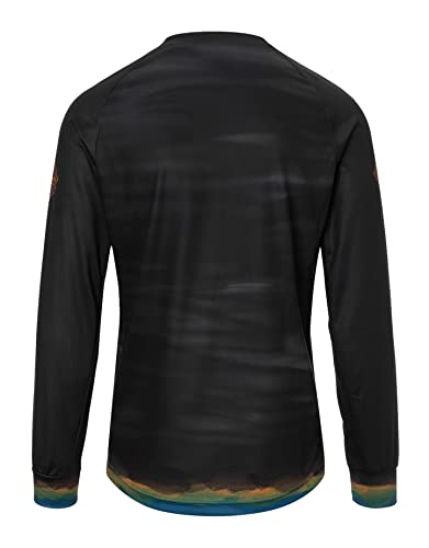 Giro Mens Roust LS Jersey - Black Hot Lap - Size M