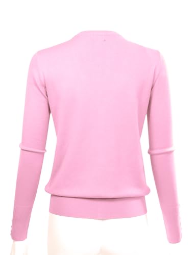 Image of Allsense Women's Long-Sleeve V-Neck Cardigan Sweater | Button Down, Lightweight Soft Knit