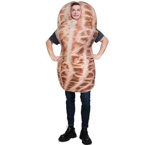 SEA HARE Disfarce unissexo de amendoim, comida divertida, fantasia de festa de legumes (tamanho único)