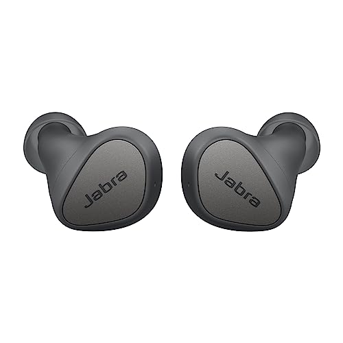Jabra Elite 3 Écouteurs Bluetooth sans Fil - Écouteurs True Wireless avec réduction de Bruit - 4 Microphones intégrés pour des appels clairs, Un Son Personnalisable et Un Mode Mono - Gris foncé