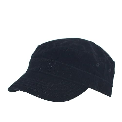 Image of The Vintage Year Heavy Stitching Washed Cotton Cadet Hat - Durable Military Baseball Cap for Men & Women, Outdoor Casual Wear