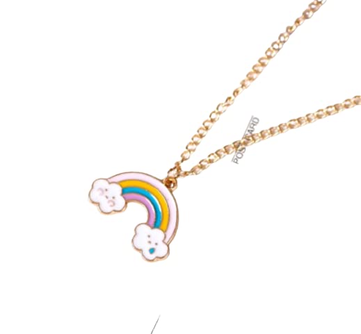 Trendy Korean Style Unicorn And Rainbows Pendant Necklace For Girls And Women (B09X797C1M) Amazon Price History, Amazon Price Tracker